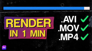 High-Quality & Fast Render in After Effects | 1MinShow Ep 6