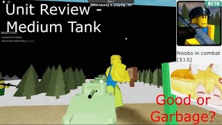 Unit Review - Multi M Tank (Noobs in Combat) Roblox 