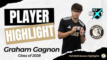 Graham Gagnon (Class of 2028) U16 MLS Next Homegrown: Michigan Wolves (Defender)