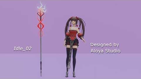 Female magical fantasy | Anime character | Game ready - Unreal Engine - Unity