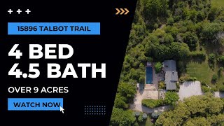 Over 9 Acres + Over 5000 sq ft Home! WOW!