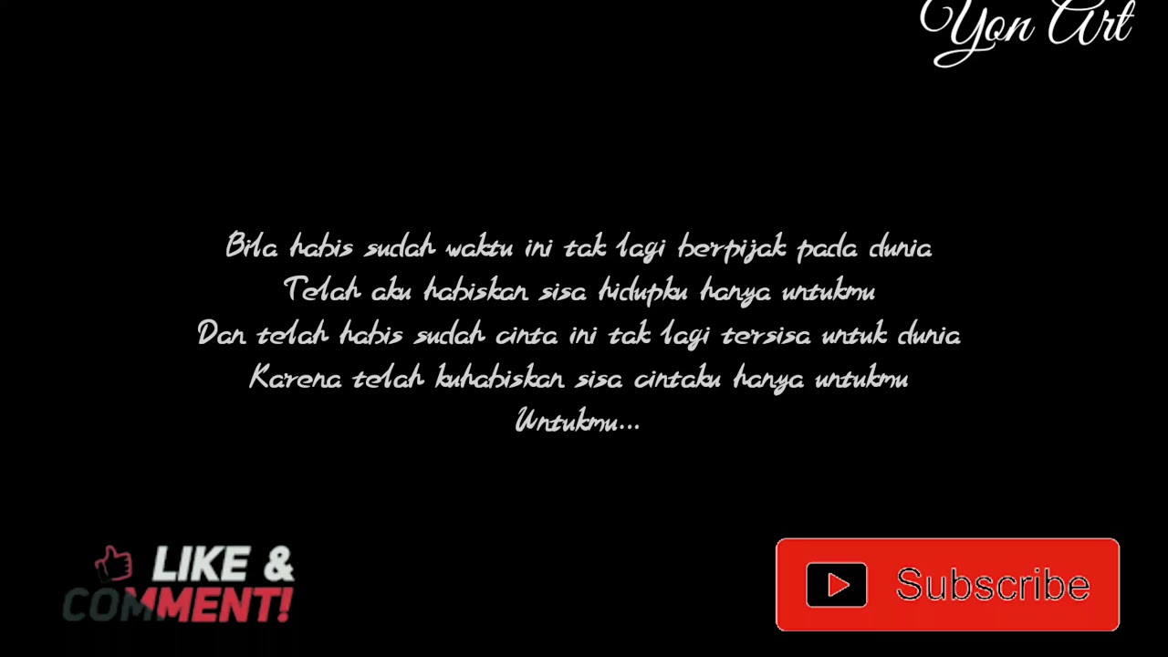 Lirik lagu "surat cinta untuk starla" silahisabungan YouTube