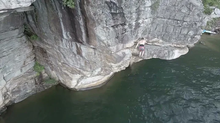 Rat Race Left exit (5.10) - New River Gorge, Summersville Lake
