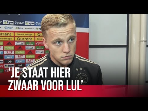 Van de Beek over het waardeloze Ajax