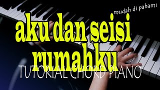 AKU DAN SEISI RUMAHKU Tutorial Chord Piano (Mudah Dipahami Untuk Pemula) #tutorialpiano #belajarpian