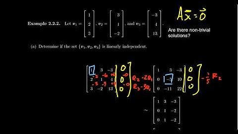 Determining Linear Dependence