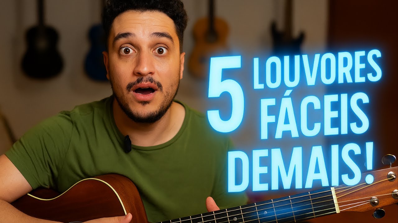 TOQUE NO CULTO com só 3 acordes! (5 louvores fáceis demais)