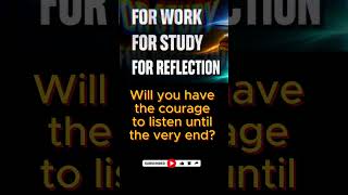 For Reflection, For Study, For Work @Soundorius