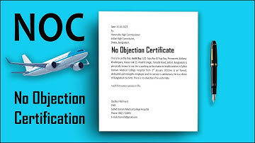 MS WORD Tutorial: How to Prepare NOC | No Objection Certificate Format DOC for Visa Application #NOC