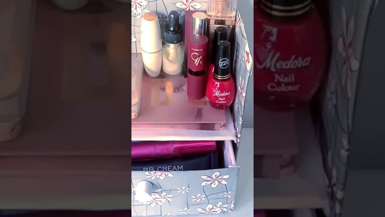 DIY Makeup Organizer Box | Cardboard Cosmetic Box Making at Home | #5 
