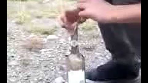 Wine bottle explosion