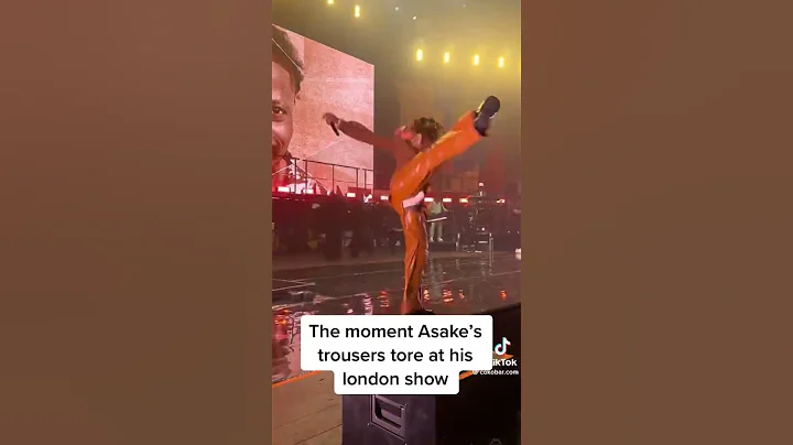 The Moment Asake's Trouser Tore At His London Show #Shorts #Olamide #empire #Worldcupshortsvideo