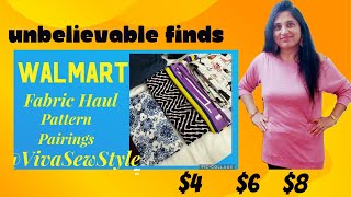 #fridaysews Ultimate Must Watch Walmart Fabric Haul| #simplicitypatterns Pairings| Sewing Gifts