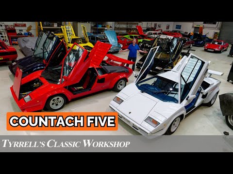 Countach Five! From LP400S to LP5000 Quattrovalvole | Tyrrell's Classic Workshop