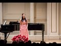 Ennio Moricone’s Nella Fantasia by Aaliyah Capili in New York: Weill Recital Hall at Carnegie Hall