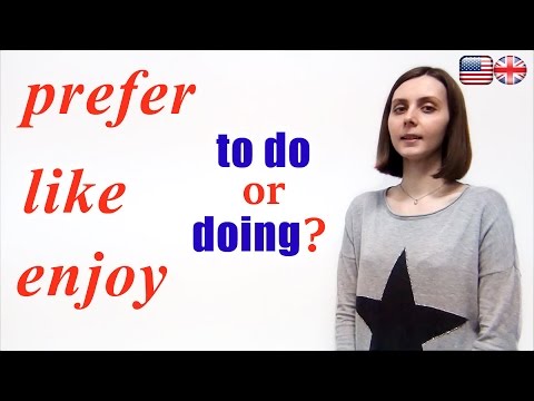 LIKE, PREFER, ENJOY + TO DO OR DOING? ELEMENTARY LESSON 15