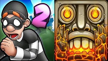 Robbery Bob 2 vs Temple Run 2 Gameplay Android,ios Part 13