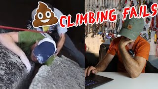 CLIMBING FAILS: WOW....HE REALLY $%*! HIMSELF! 💩