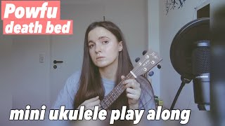 Powfu - death bed | mini ukulele play along