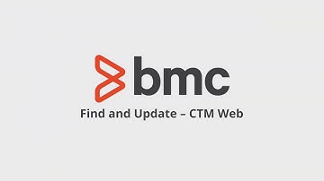 Control-M Web - Find & Update