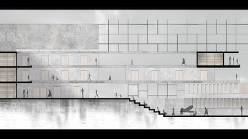 Easy Architectural Section Rendering | Post Production Section Rendering In Photoshop