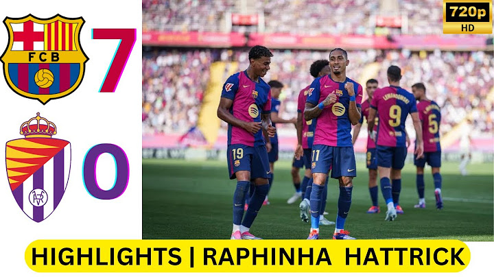 Barcelona vs Real Valladolid 7-0 Highlights | All  goals and higlights| Raphinha hattrick