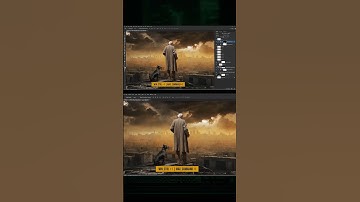 Create a Post-Apocalyptic Scene in Photoshop - Photo Manipulation Tutorial #shorts