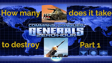 Command and Conquer Generals ZeroHour How many Scorpions to destroy 1 Patriot Missile