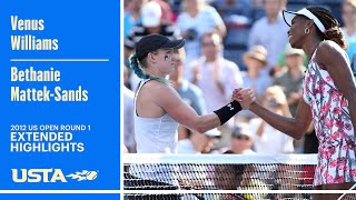 Venus Williams vs. Mattek-Sands Extended Highlights | 2012 US Open Round 1