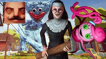 Hello Neighbor - My New Neighbor Big Evil Nun Maze Act 2 Random Gameplay Walkthrough