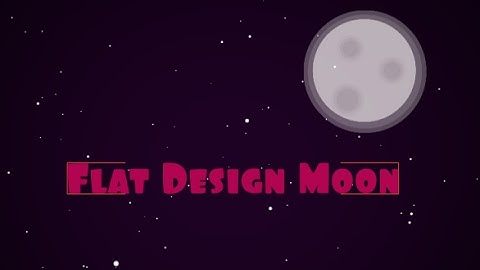 how to draw a flat design moon in illustrator - Quick