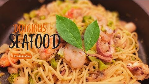 DELICIOUS VEGAN SEAFOOD PASTA RECIPE - #food #pasta #seafood
