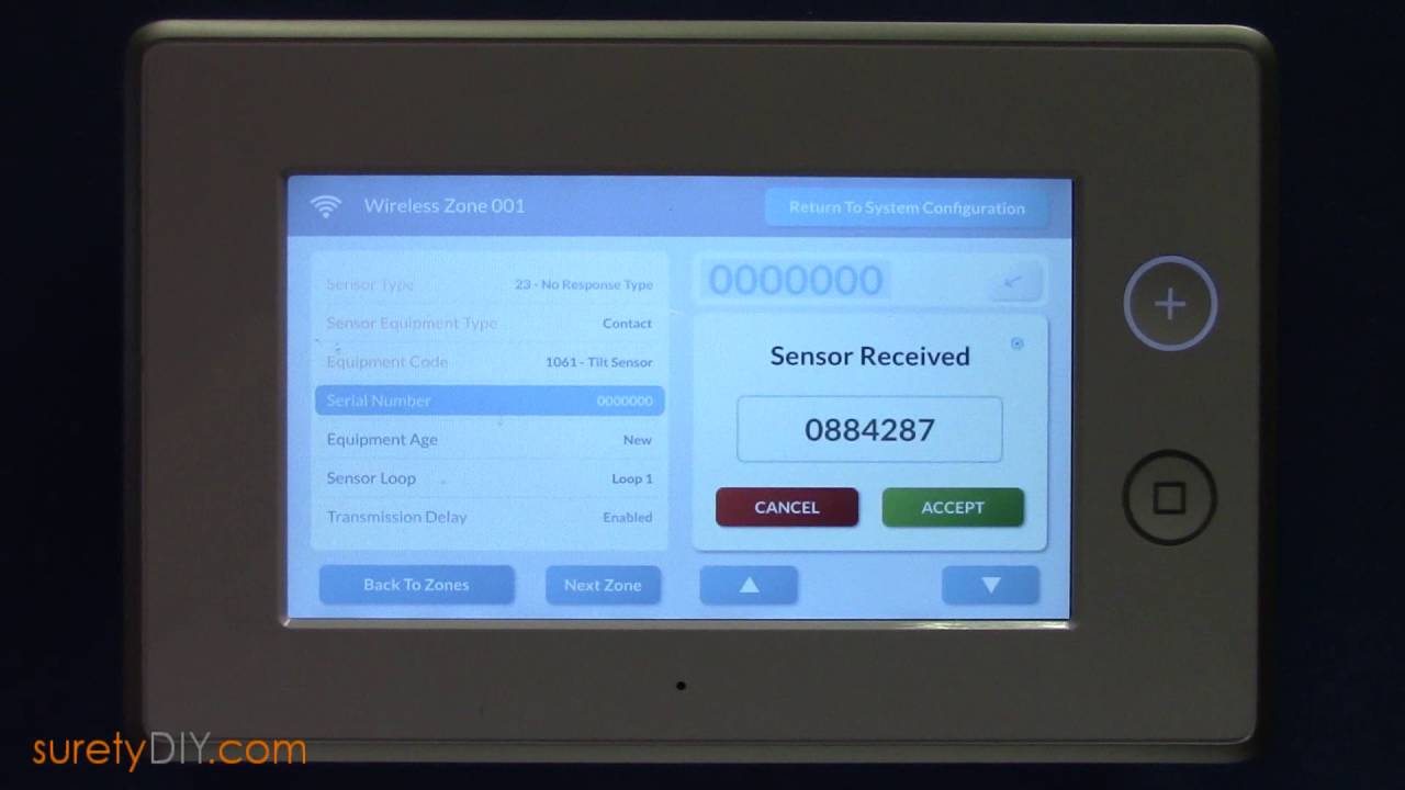 How to Program a Garage Door Tilt Sensor into your GC3 Panel YouTube