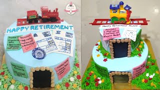 Retirement Cake Design By Seller FactG | Retirement Cake Tutorial