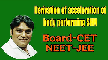 ✍️ SHM 02: Simple Harmonic Motion Derivation Explained | a = -ω²x | Hooke’s Law + Newton’s Law