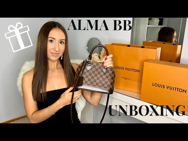 LV Unboxing FINALLY! (Louis Vuitton Alma BB Monogram Review) + MADE IN  FRANCE 