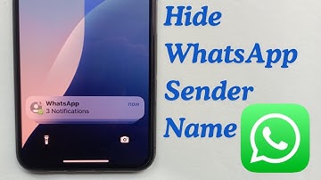 How to Hide WhatsApp Sender Name From iPhone Notifications Lock Screen