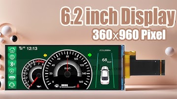 Bar Type 6.2 inch 360x960 IPS TFT LCD Display Capacitive Touch Screen GC9503V