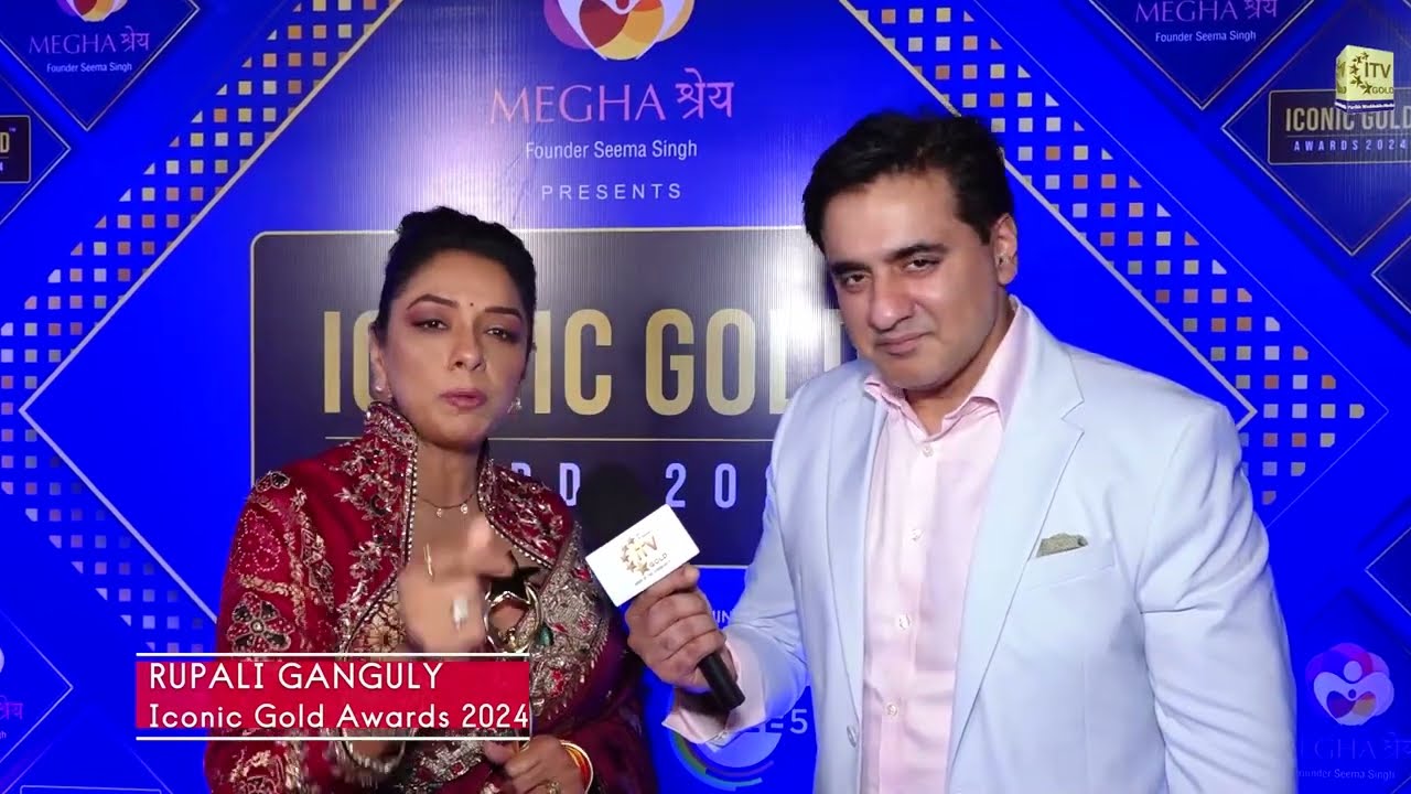 Rupali Ganguly with Monty Khan | Iconic Gold Awards 2024 | Mumbai Award | The Monty Khan Show