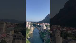Old town Mostar and Stari Most in Bosnia-Herzegovina ??Jul. 2023