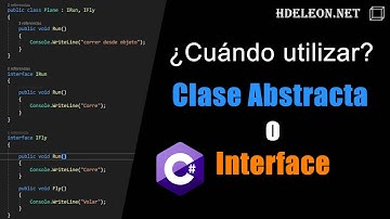 ¿Cuándo utilizar clase abstracta y cuando utilizar interface en C# .Net?