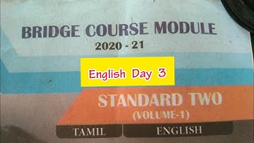 2nd std Bridge course module day 3 activities.