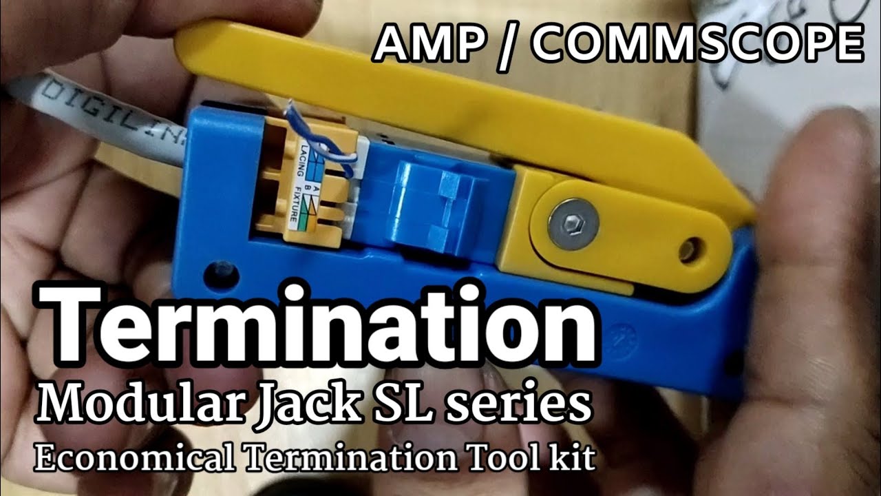 GUIDE SL JACK TERMINATION CARA TERMINASI MODULAR JACK COMMSCOPE