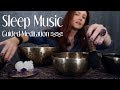 Soft spoken bowls meditation for anxiety  asmr qi sounds sleep music