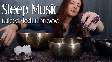 Thumbnail of Soft Spoken Bowls Meditation for ANXIETY 💜 ASMR, Qi Sounds, Sleep Music