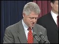 President Clinton re: Fiscal Year 1999 Budget Surplus (1999)
