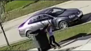 Garbage can vs Kid fight funny video