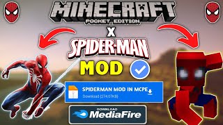 How to Download Spider man mod for minecraft pocket edition 1.19 🔥| spider man minecraft mod screenshot 3