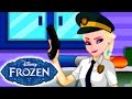 Disney Frozen Elsa Police Agent Car Wash & Decoration | Uniform Dress Up Amazing Game For Kids