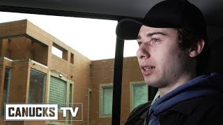 Quinn Hughes Arrives in Vancouver